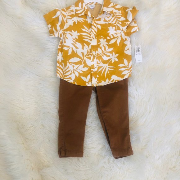 Old Navy Other - Old Navy Hawaiian shirt & Khaki pant(12-18 months)